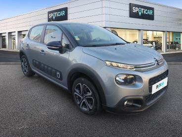 SPOTICAR Citroën C3 1.5 Bluehdi 100ch S&s Shine Business Occasion - Citadine Diesel Gris Platinium (m) - Noir Onyx - Le Mans - 1203791364_3