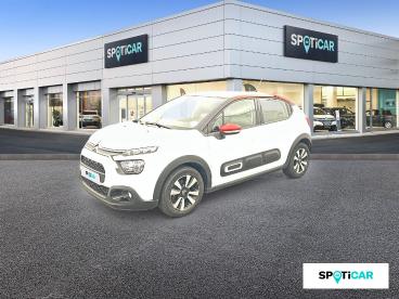 SPOTICAR Citroën C3 Puretech 83 S&s Bvm5 Shine Occasion - Citadine Essence Blanc - Rochefort - 1203792579_1