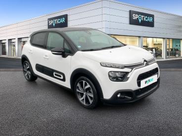 SPOTICAR Citroën C3 1.2 Puretech 83ch S&s Shine Pack 123g Occasion - Citadine Essence Blanc Banquise (o) - Noir Onyx - Charleville Mezieres - 1203792725_3
