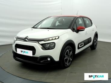 SPOTICAR Citroën C3 1.2 Puretech 83ch S&s Shine Occasion - Citadine Essence Blanc Banquise (o) - Chambery - 1203794784_1
