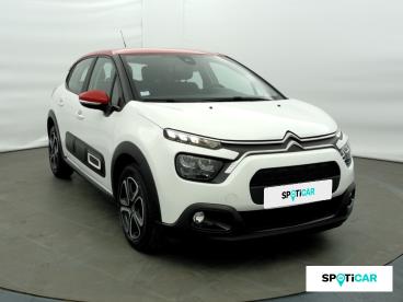 SPOTICAR Citroën C3 1.2 Puretech 83ch S&s Shine Occasion - Citadine Essence Blanc Banquise (o) - Chambery - 1203794784_3