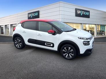 SPOTICAR Citroën C3 1.2 Puretech 83ch S&s Shine Occasion - Citadine Essence Blanc Banquise (o) - Reims - 1203799086_3