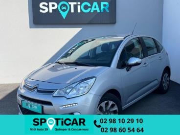 SPOTICAR Citroën C3 Puretech 68 Confort Occasion - Citadine Essence Gris Aluminium (m) - Quimper - 1203799494_1