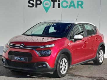 SPOTICAR Citroën C3 Bluehdi 100 Bvm Plus Occasion - Citadine Diesel Rouge - Montrond Les Bains - 1203800085_1