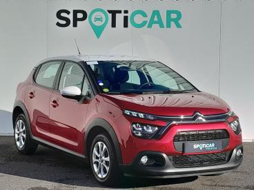 SPOTICAR Citroën C3 Bluehdi 100 Bvm Plus Occasion - Citadine Diesel Rouge - Montrond Les Bains - 1203800085_2