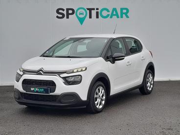 SPOTICAR Citroën C3 Bluehdi 100 S&s Bvm Feel Occasion - Citadine Diesel Blanc - Montrond Les Bains - 1203800086_1