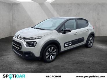 SPOTICAR Citroën C3 1.2 Puretech 83ch S&s Shine Occasion - Citadine Essence Sable (n) - Noir Perla Nera - La Teste De Buch - 1203805733_1