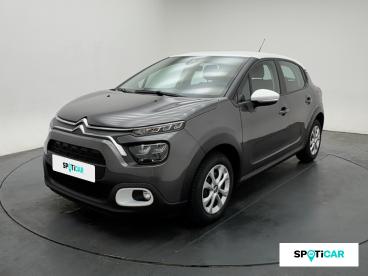 SPOTICAR Citroën C3 1.2 Puretech 83ch S&s You! Occasion - Citadine Essence Gris Platinium (m) - Blanc Opale - Oyonnax - 1203807604_1