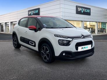 SPOTICAR Citroën C3 1.2 Puretech 83ch S&s Shine Occasion - Citadine Essence Blanc Banquise (o) - Reims - 1203810216_3