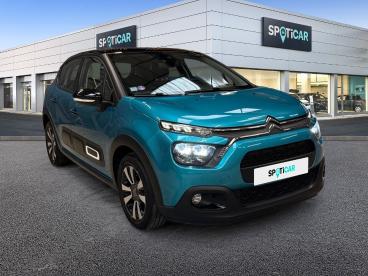 SPOTICAR Citroën C3 1.2 Essence 110ch S&s Shine Eat6 Occasion - Citadine Essence Bleu - Dizy - 1203812272_3
