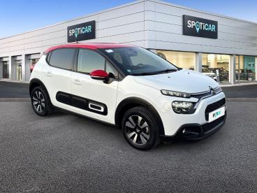 SPOTICAR Citroën C3 1.2 Puretech 83ch S&s Shine Occasion - Citadine Essence Blanc Banquise (o) - Reims - 1203815699_3
