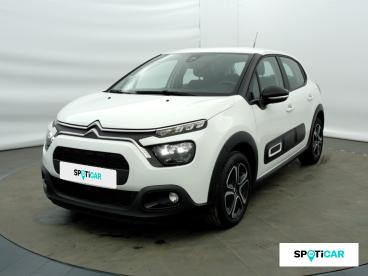 SPOTICAR Citroën C3 1.5 Bluehdi 100ch S&s Feel Pack E6.d Occasion - Citadine Diesel Blanc Banquise (o) - Eybens - 1203816226_1