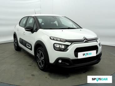 SPOTICAR Citroën C3 1.5 Bluehdi 100ch S&s Feel Pack E6.d Occasion - Citadine Diesel Blanc Banquise (o) - Eybens - 1203816226_3