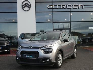SPOTICAR Citroën C3 Puretech 83 Bvm Plus Occasion - Citadine Essence Gris Clair - Saint Germain Laprade - 1203816609_1