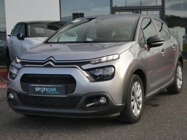 SPOTICAR Citroën C3 Puretech 83 Bvm Plus Occasion - Citadine Essence Gris Clair - Saint Germain Laprade - 1203816609_2