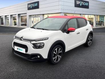 SPOTICAR Citroën C3 1.2 Puretech 83ch S&s Shine Occasion - Citadine Essence Blanc Banquise - Sarlat La Caneda - 1203817552_1