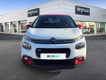 SPOTICAR Citroën C3 Puretech 110ch Shine S&s Occasion - Citadine Essence Blanc Banquise - Rouge Aden - Orange - 1203828011_2