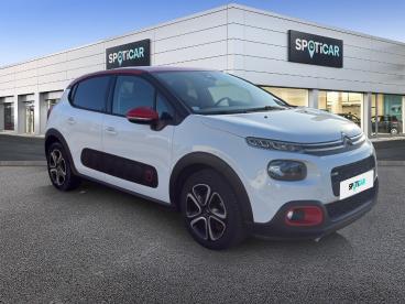 SPOTICAR Citroën C3 Puretech 110ch Shine S&s Occasion - Citadine Essence Blanc Banquise - Rouge Aden - Orange - 1203828011_3