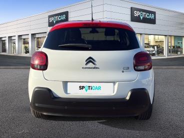 SPOTICAR Citroën C3 Puretech 110ch Shine S&s Occasion - Citadine Essence Blanc Banquise - Rouge Aden - Orange - 1203828011_5