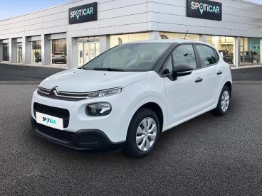SPOTICAR Citroën C3 Puretech 82ch Live S&s E6.d Occasion - Citadine Essence Blanc Banquise - Guingamp - 1203831378_1