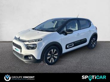 SPOTICAR Citroën C3 Puretech 83 S&s Bvm Shine Occasion - Citadine Essence Blanc Banquise - Cosne Cours Sur Loire - 1203831938_1