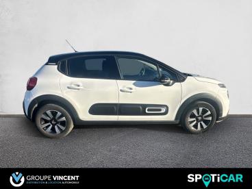 SPOTICAR Citroën C3 Puretech 83 S&s Bvm Shine Occasion - Citadine Essence Blanc Banquise - Cosne Cours Sur Loire - 1203831938_4