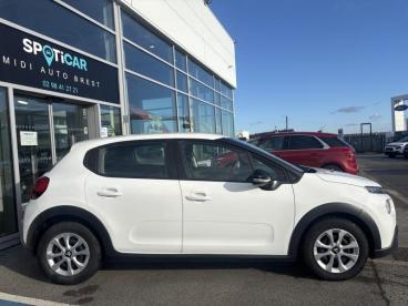 SPOTICAR Citroën C3 1.6 Bluehdi 100 Feel Business Occasion - Utilitaire Diesel Blanc Banquise - Toit Noir Onyx - Brest - 1203841388_1