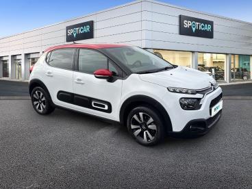SPOTICAR Citroën C3 1.2 Puretech 83ch S&s Shine Occasion - Citadine Essence Blanc Banquise (o) - Reims - 1203843312_3