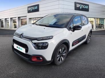 SPOTICAR Citroën C3 Puretech 110 S&s Bvm6 C-series Occasion - Citadine Essence Blanc - Cerise - 1203844305_1