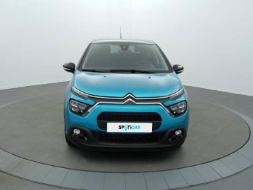 SPOTICAR Citroën C3 Puretech 110 S&s Eat6 Shine Occasion - Citadine Essence Bleu - Corbas - 1203846607_3