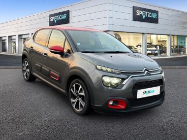 SPOTICAR Citroën C3 Puretech 110 S&s Eat6 Shine Pack Occasion - Citadine Essence Gris - Epinal - 1203848409_3