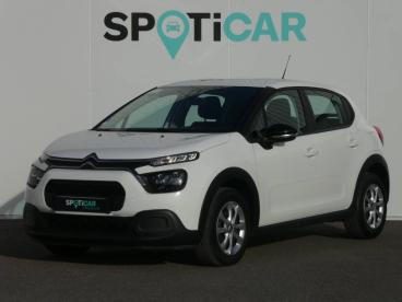 SPOTICAR Citroën C3 Bluehdi 100 S&s Bvm Feel Occasion - Citadine Diesel Blanc - Montrond Les Bains - 1203851354_1