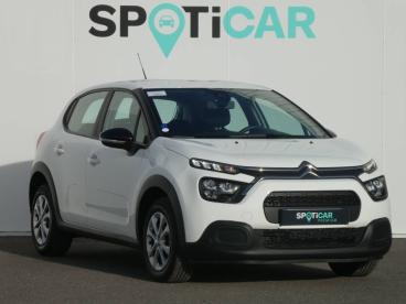 SPOTICAR Citroën C3 Bluehdi 100 S&s Bvm Feel Occasion - Citadine Diesel Blanc - Montrond Les Bains - 1203851354_2