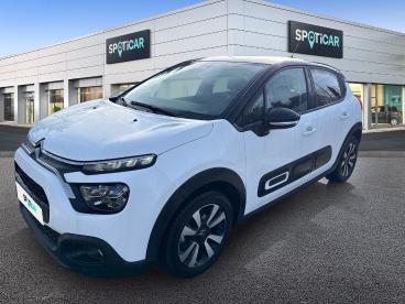 SPOTICAR Citroën C3 1.2 Puretech 83ch S&s Shine Occasion - Citadine Essence Blanc Banquise (o) - Eybens - 1203853018_1