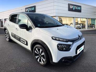 SPOTICAR Citroën C3 1.2 Puretech 83ch S&s Shine Occasion - Citadine Essence Blanc Banquise (o) - Eybens - 1203853018_3