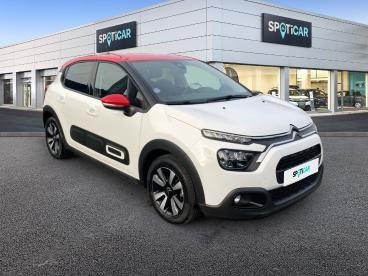 SPOTICAR Citroën C3 1.2 Puretech 83ch S&s Shine Occasion - Citadine Essence Blanc Banquise (o) - Charleville Mezieres - 1203855082_3