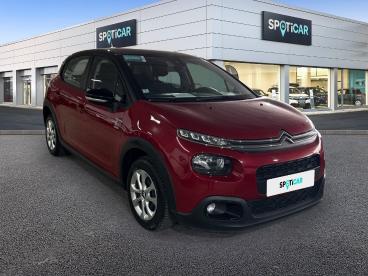 SPOTICAR Citroën C3 Puretech 82 S&s Bvm5 Graphic Occasion - Citadine Essence Rouge Fonce - Chalon Sur Saone - 1203867343_3