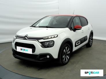SPOTICAR Citroën C3 1.2 Puretech 83ch S&s Shine Occasion - Citadine Essence Blanc Banquise (o) - Eybens - 1203872603_1