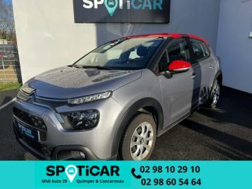 SPOTICAR Citroën C3 1.5 Bluehdi 100 Feel Occasion - Citadine Diesel Gris Acier (m) - Quimper - 1203876815_2
