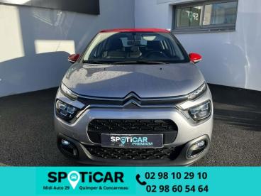 SPOTICAR Citroën C3 1.5 Bluehdi 100 Feel Occasion - Citadine Diesel Gris Acier (m) - Quimper - 1203876815_3