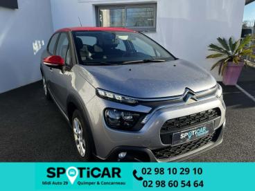 SPOTICAR Citroën C3 1.5 Bluehdi 100 Feel Occasion - Citadine Diesel Gris Acier (m) - Quimper - 1203876815_4