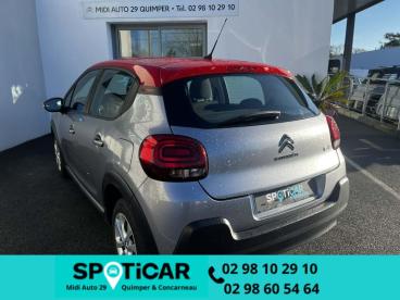 SPOTICAR Citroën C3 1.5 Bluehdi 100 Feel Occasion - Citadine Diesel Gris Acier (m) - Quimper - 1203876815_5