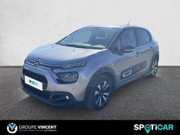 SPOTICAR Citroën C3 Bluehdi 100ch, Boite Manuelle, Max Occasion - Citadine Diesel Gris Acier - Montlucon - 1203879375_1