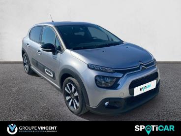 SPOTICAR Citroën C3 Bluehdi 100ch, Boite Manuelle, Max Occasion - Citadine Diesel Gris Acier - Montlucon - 1203879375_3