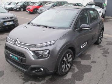 SPOTICAR Citroën C3 Puretech 110 S&s Eat6 Shine Occasion - Citadine Essence Gris Foncé - Saint Germain Les Arpajon - 1203884631_1