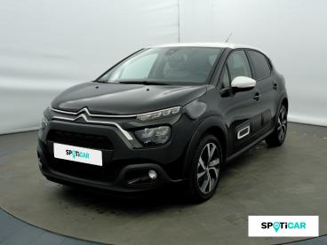 SPOTICAR Citroën C3 1.5 Bluehdi 100ch S&s Shine Pack E6.d Occasion - Citadine Diesel Noir Perla Nera (n) - Blanc Opale - Eybens - 1203886805_1
