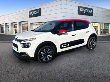SPOTICAR Citroën C3 1.2 Puretech 110ch S&s Shine Eat6 Occasion - Citadine Essence Blanc Banquise (o) - Reims - 1203889012_1