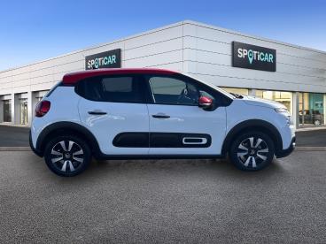 SPOTICAR Citroën C3 1.2 Puretech 110ch S&s Shine Eat6 Occasion - Citadine Essence Blanc Banquise (o) - Reims - 1203889012_4