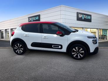 SPOTICAR Citroën C3 1.2 Puretech 83ch S&s Shine Occasion - Citadine Essence Blanc Banquise (o) - Rouge Aden - Reims - 1203891009_4