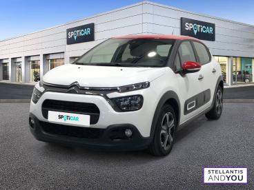 SPOTICAR Citroën C3 Puretech 83 S&s Bvm5 Shine Occasion - Citadine Essence Blanc - Le Grand Quevilly - 1203893932_1
